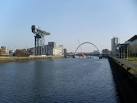 Eastbound view down the River Clyde. From the Bells Bridge. - via Daymix