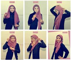 Cara Mudah Memakai Hijab Segi Empat Model Baru