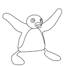 Pingu coloring page