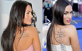 Celebrity Tattoos - Megan Fox