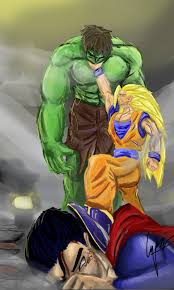 Goku vs Hulk vs Superman by ~Safyle on deviantART - goku_vs_hulk_vs_superman_by_safyle-d5cliqq