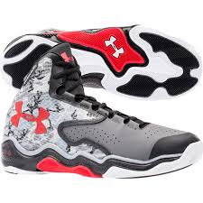 Under Armour Men's ClutchFit Lightning Basketball Shoe - Grey/Red ...