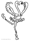 Flamingo coloring page