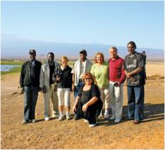 Pictured, from left: Walter Otieno, Richard Makopondo, a visiting professor from Sweden, Titus Bagadja, Judy Gillani, Bijan Gillani, Jack Mtula, ... - Kenya%20elearning