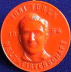 Toni Turek (#1) Fortuna Düsseldorf Orange - 2.8 cm