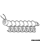 Centipede coloring page