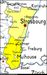 Map of Alsace, France, France Atlas