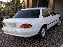 White Ford EL Falcon on the driveway -- Car Pictures