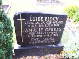 Grab von Luise Bloch (geb. Weigel) (verw. Ladda) (03.07.1891-21.08 ...