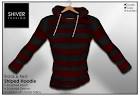 Second Life Marketplace   Shiver   Sweater Hoodie Striped Black