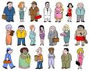 People characters, ordinary people illustrations, everyday people ...