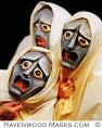 Greek Mask - Performance masks for Greek Comedy or Tragedy