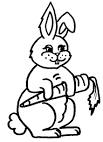 Bunny coloring page