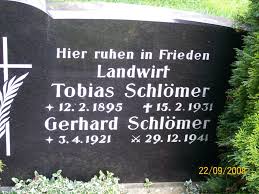 Grab von Gerhard Schlömer (03.04.1921-29.12.1941), Friedhof Ayenwolde