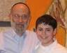 Josh Meier with his teacher, Rabbi Menahem Meier. - 20100513_11-2