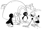 Pingu coloring page