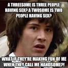 a threesome is three people