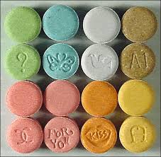 The majority of tablets contain 70–85 mg of MDMA. Most ecstasy enters 