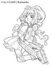 Sakura coloring page