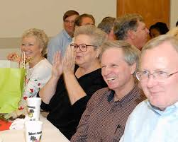 ... Darrell Black and Roscoe Douberly. Ruth Kirkland was on keyboard. (L-R) Dora Elrod, Kathy Craig, Barry Sanford Fred Pieper enjoy the entertainment. - 2006121456300949.6286