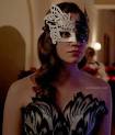 WornOnTV: Charlotte's black and white feather dress at the ... - charlottes-feather-masquerade-dress