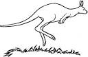 Kangaroo coloring page