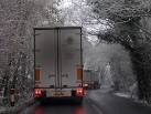 an accident just around the bend, during the slippery road conditions. - via Daymix