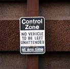 'Control Zone' sign, Belfast - via Daymix
