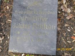 Grab von Johann Fokken (28.09.1863-31.01.1942), Friedhof Warsingsfehn-