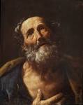 St. Peter Penitent - Guido Reni. Artist: Guido Reni. Completion Date: c.1600 - st-peter-penitent