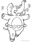 Dance coloring page