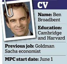 Ben Broadbent, a former Goldman Sachs economist who starts on Threadneedle Street next month, said his new colleagues failed to predict surging prices in ... - article-0-0C1EB9FC00000578-943_468x447