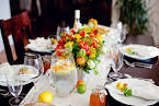 Summer Citrus Tabletop Orange Lemon Lime Wedding Table Decor Ideas