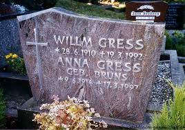 Grab von Anna Gress (geb. Bruns) (09.06.1914-17.03.1997), Friedhof ...