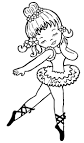 Ballet coloring page