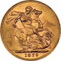 1879 Young Head St George Gold Sovereign