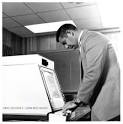 Donald Bitzer Using a PLATO Terminal | University of Illinois Archives