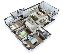 22 Desain 3D Rumah Minimalis Modern 3 Kamar Tidur
