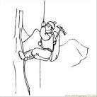 Rock Climbing coloring page