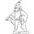Wizard coloring page