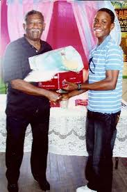 Basil Butcher Trust Fund awards 12 under-15 cricketers - Stabroek ... - 20100114-Basil-Butcher-and-Shimron-Hetmeyer