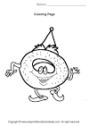 Funny Food coloring page