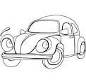 Car coloring page