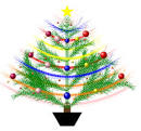 Christmas fractal tree - via Daymix