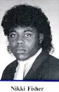 Nikki Fisher's jheri-mullet