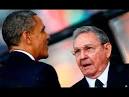 Obama, Castro chat about opening embassies in step to normal ties.