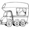 Camper RV coloring page