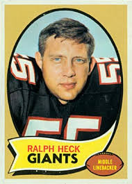 1970 Topps Ralph Heck #127 Football Card - 92464