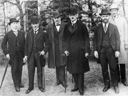 German deligates in Paris - they had no say over the terms of the Treaty