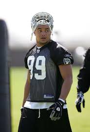 Matt Shaughnessy #99 of the Oakland Raiders takes a break during the Raiders minicamp at the team\u0026#39;s permanent training facility on May 8, 2009 in Alameda, ... - Oakland+Raiders+Minicamp+AIhvf3we52nl